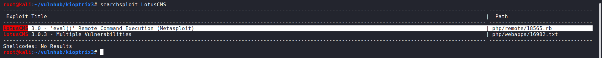 searchsploit